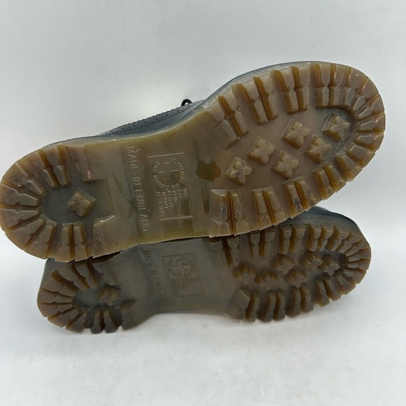 Dr. Martens Made in England Rare VTG Black White Brogue Oxford Wingtip & Chunky - Picture 12 of 12